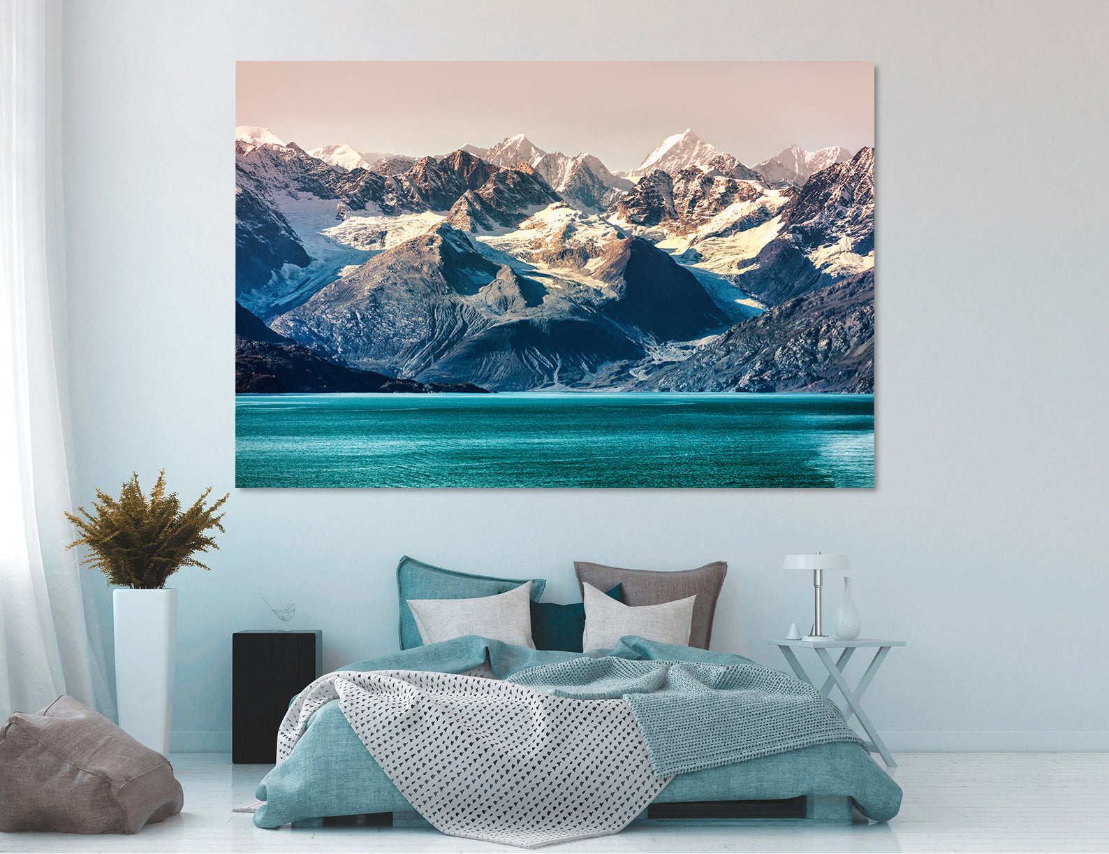 Peinture sur toile - Paysage de montagne