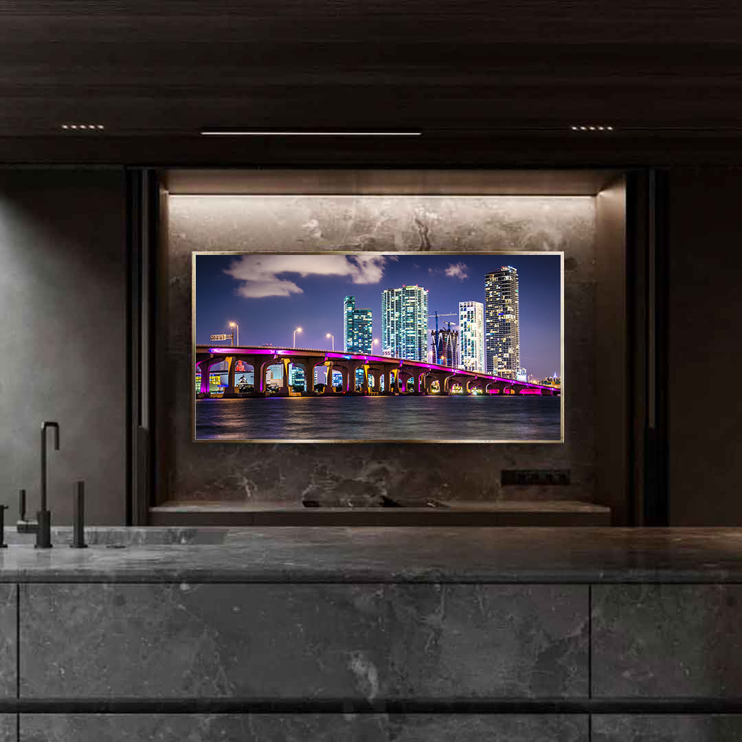 Leinwandbild - Miami Florida Nacht