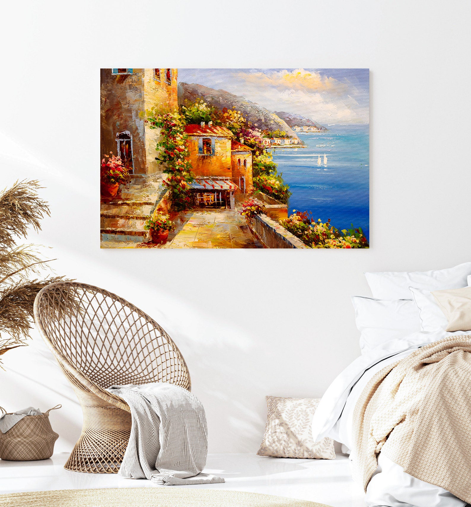 Leinwandgemälde - Kleines Haus am Meer