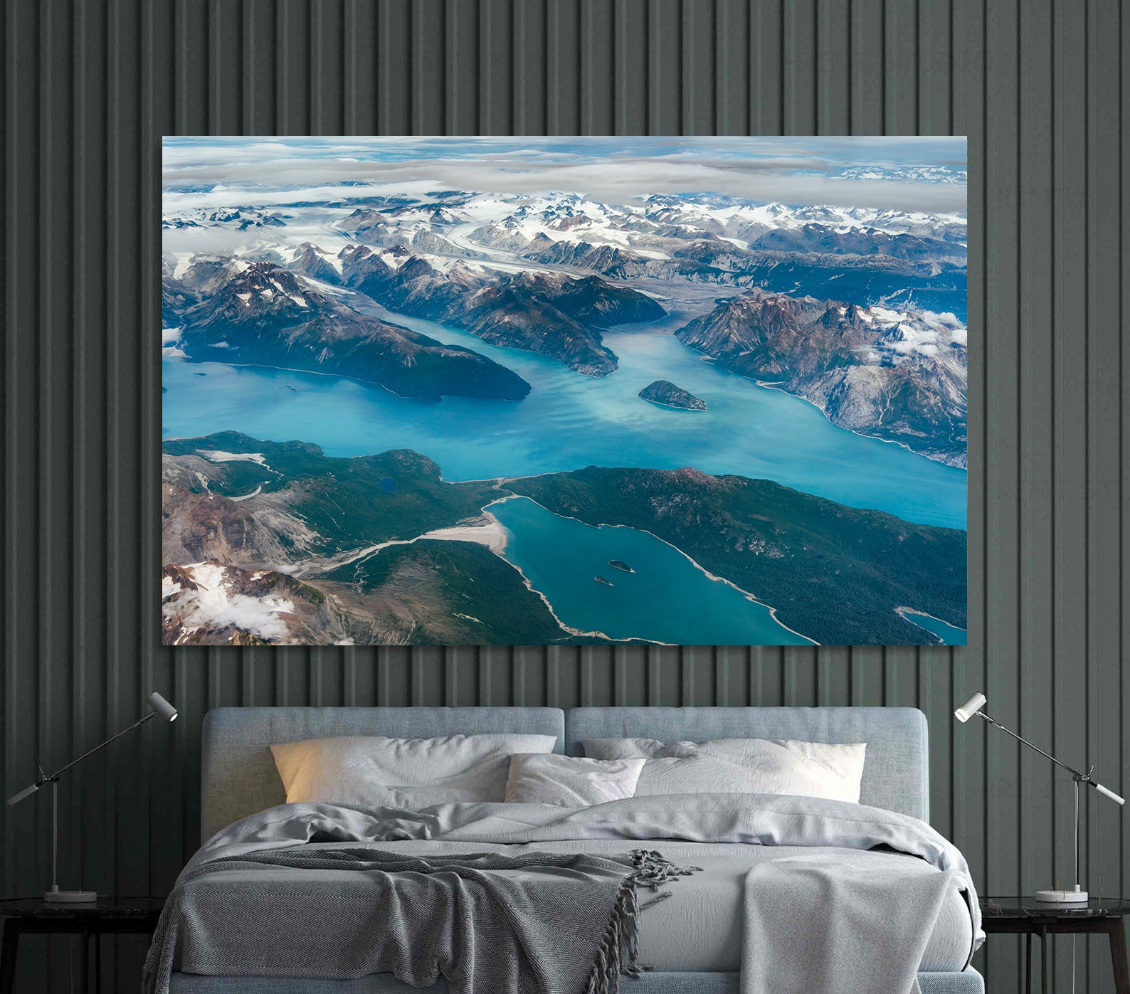 Peinture sur toile - Paysage de montagne