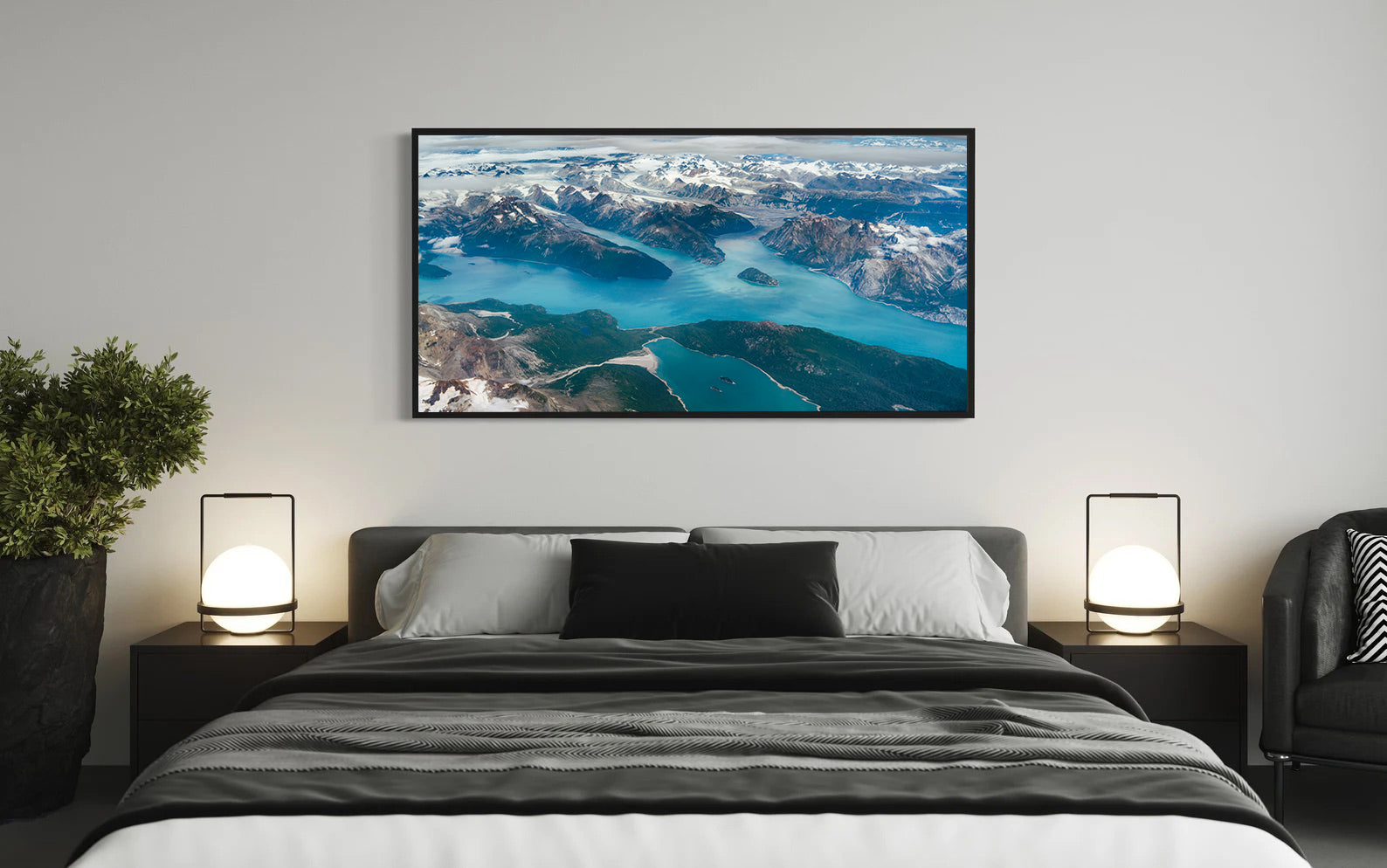 Peinture sur toile - Paysage de montagne