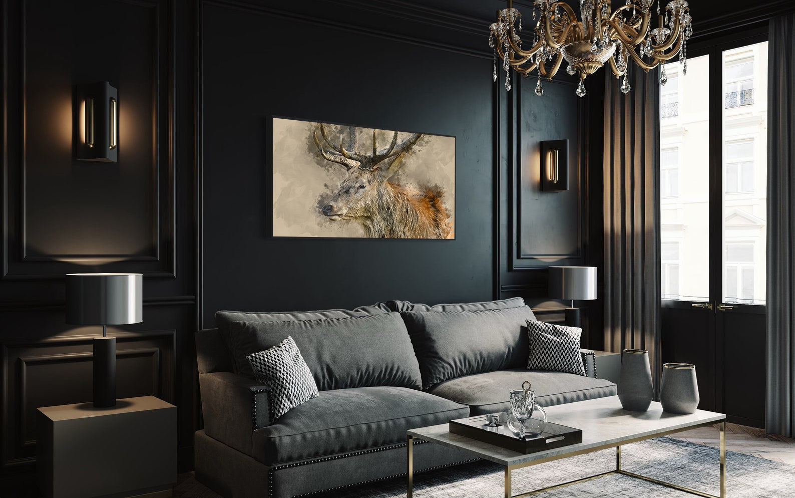 Tablou Canvas - Cerb Portret