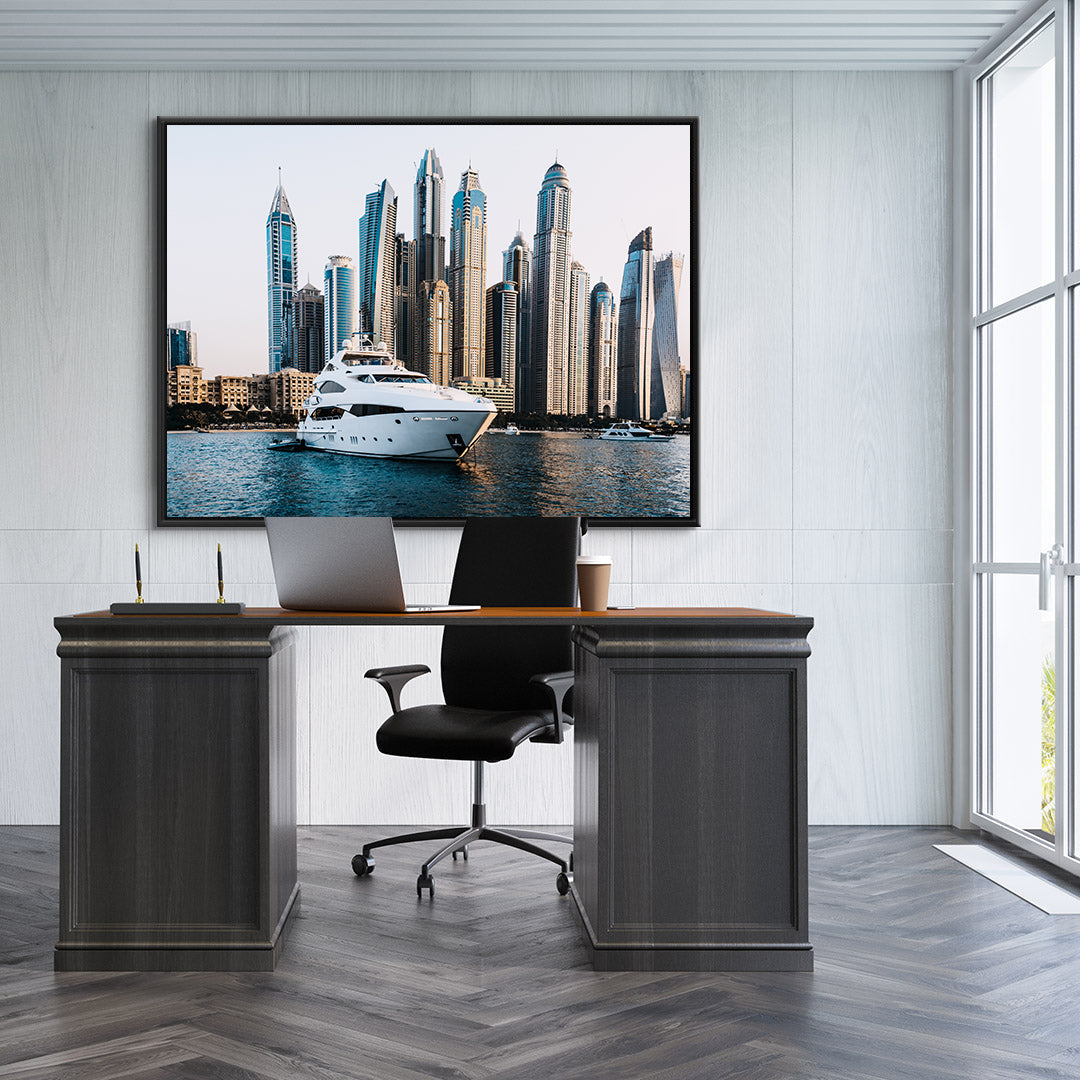Leinwandbild - Yacht in Dubai