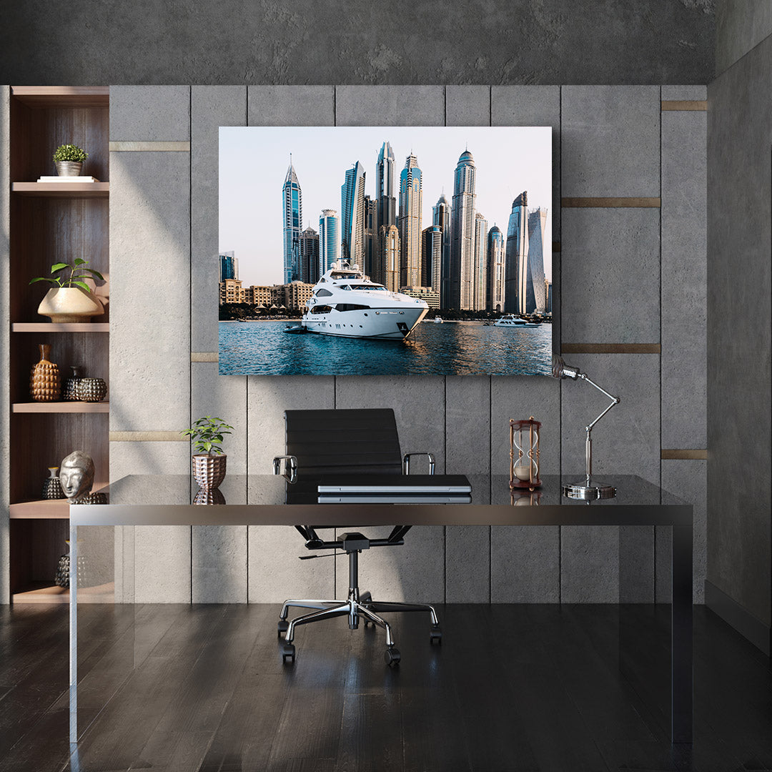 Leinwandbild - Yacht in Dubai