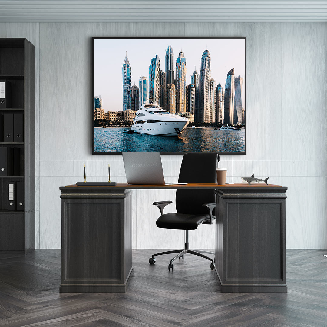 Leinwandbild - Yacht in Dubai