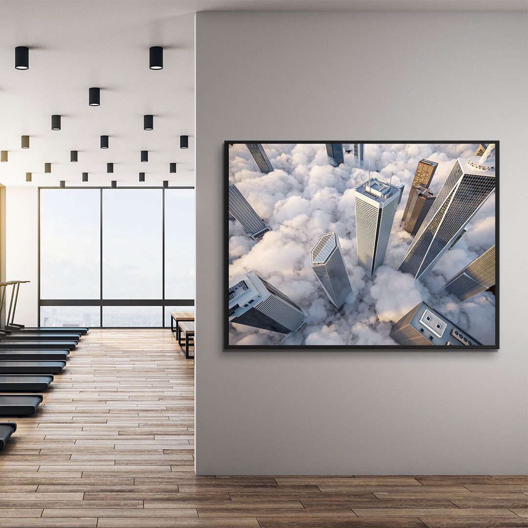 Peinture sur toile - Gratte-ciel