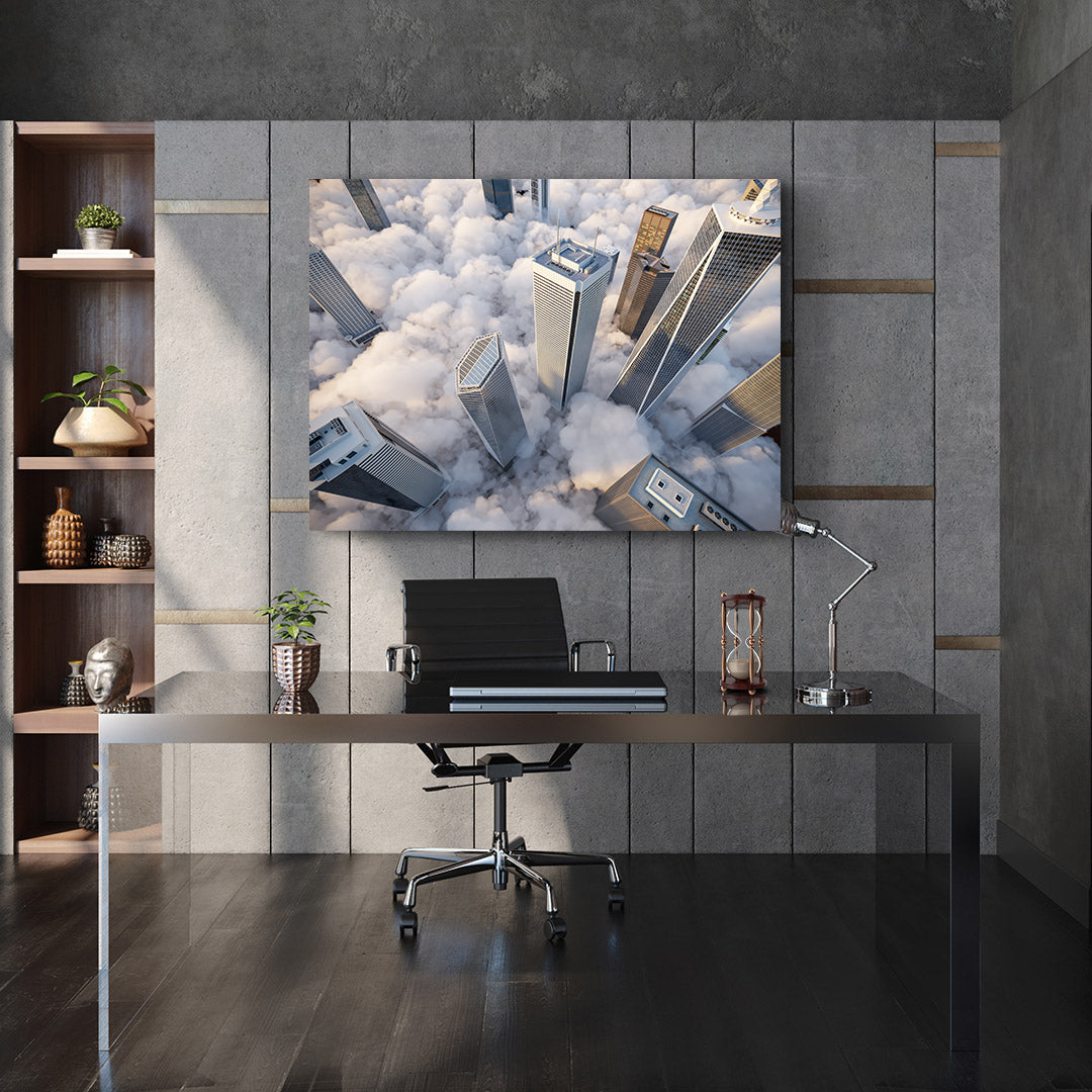 Peinture sur toile - Gratte-ciel