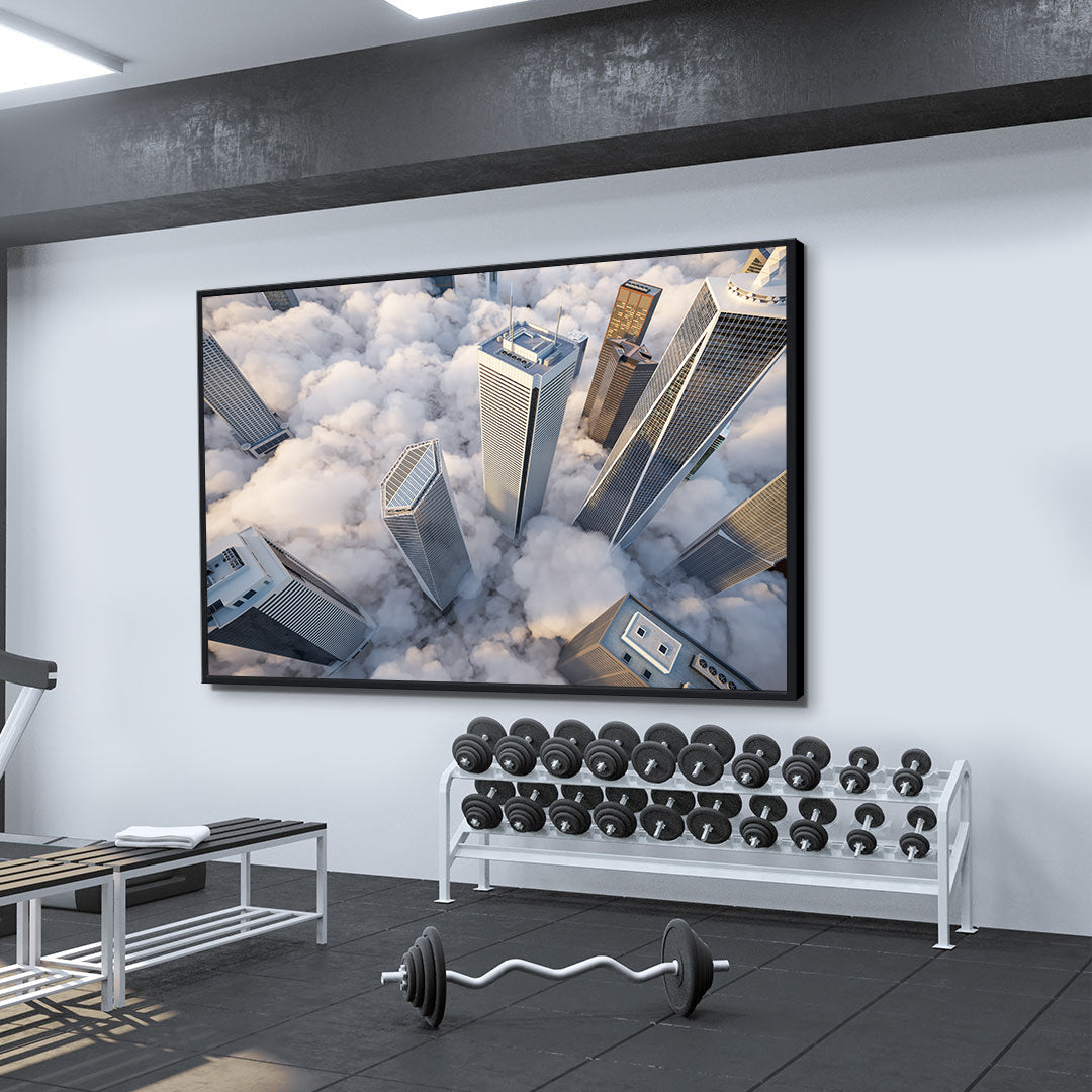 Peinture sur toile - Gratte-ciel