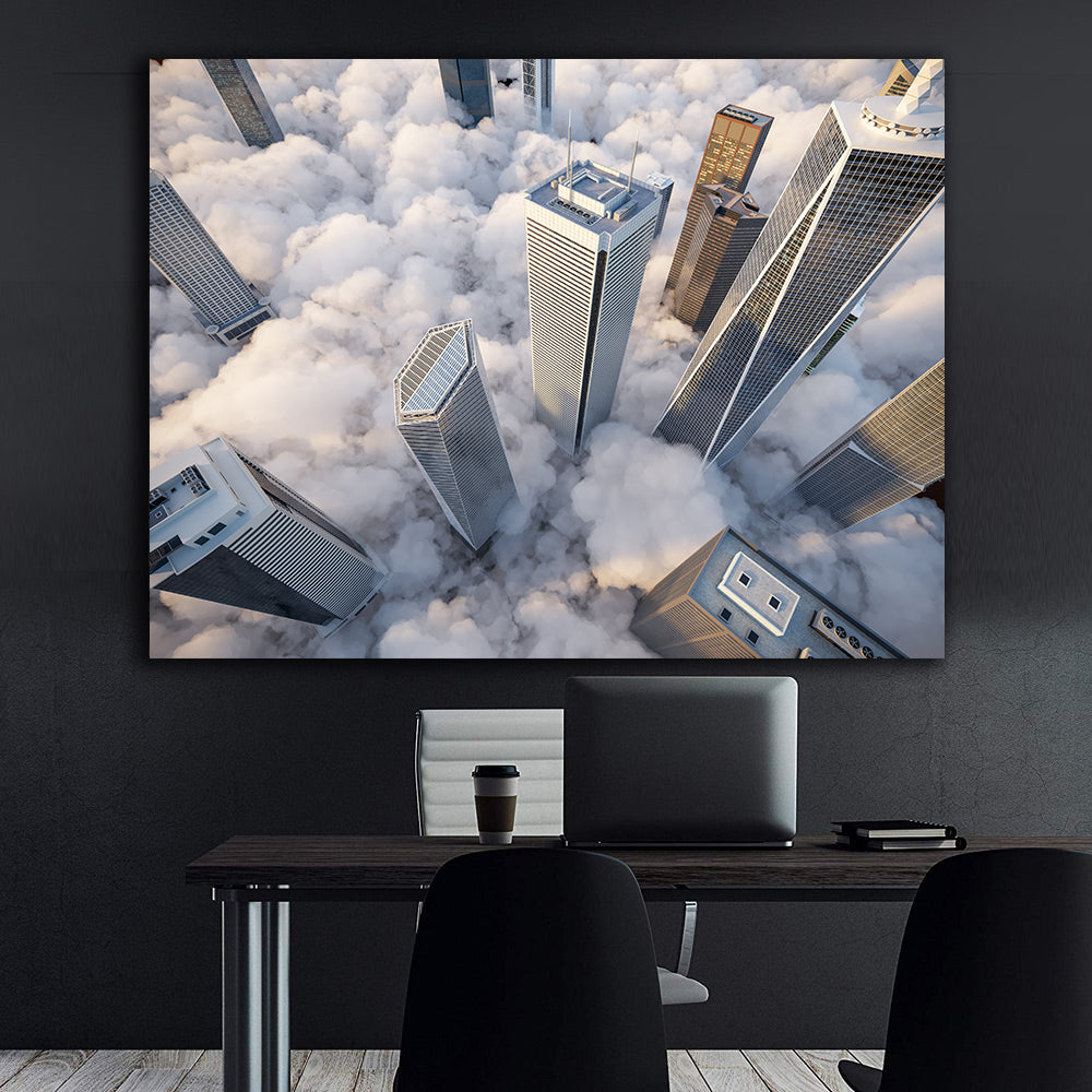 Leinwandbild - Wolkenkratzer