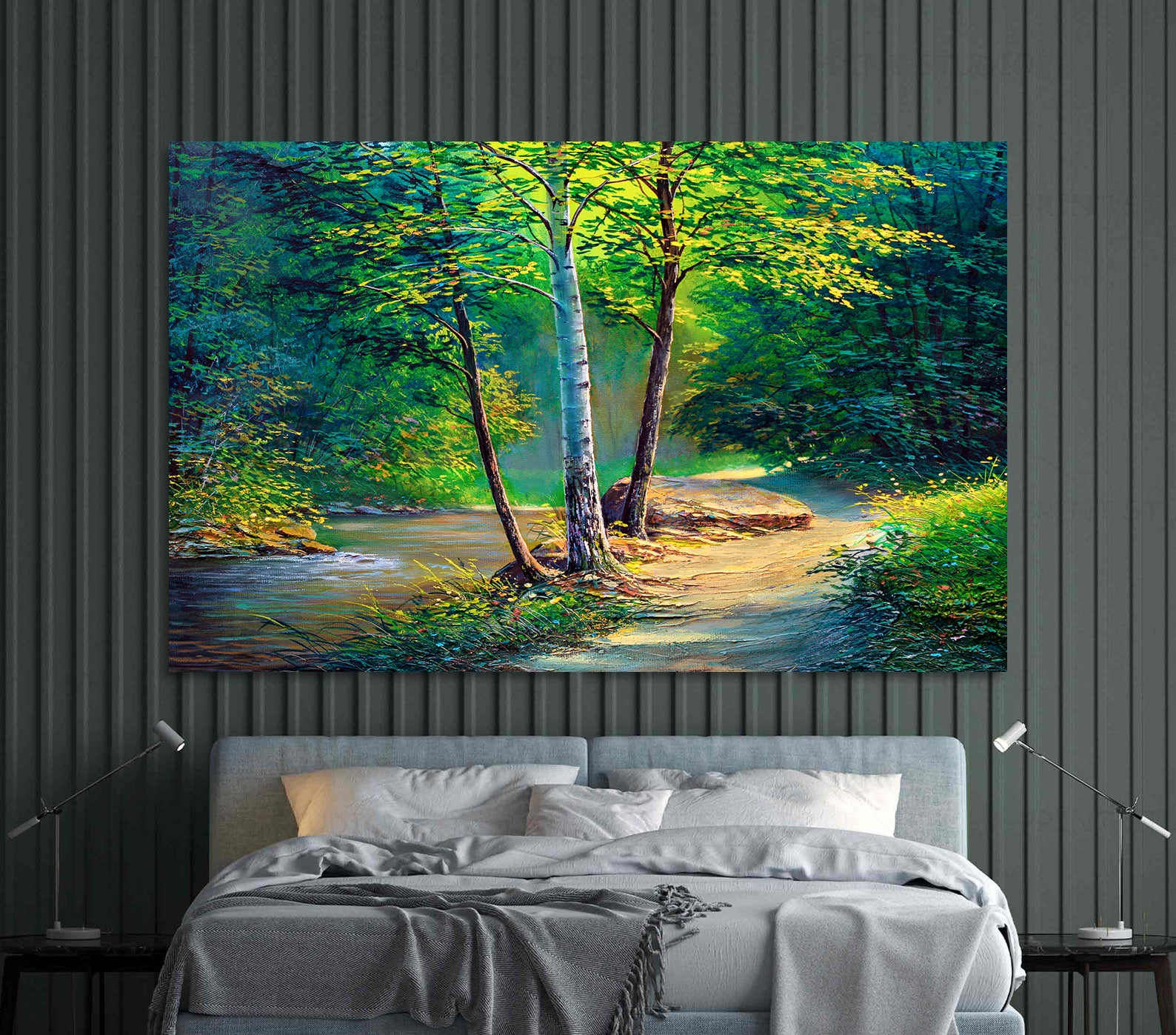 Leinwandgemälde - Waldlandschaft