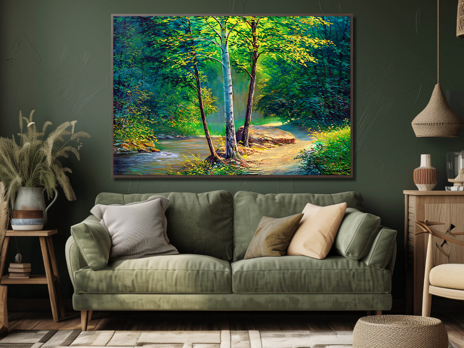 Leinwandgemälde - Waldlandschaft