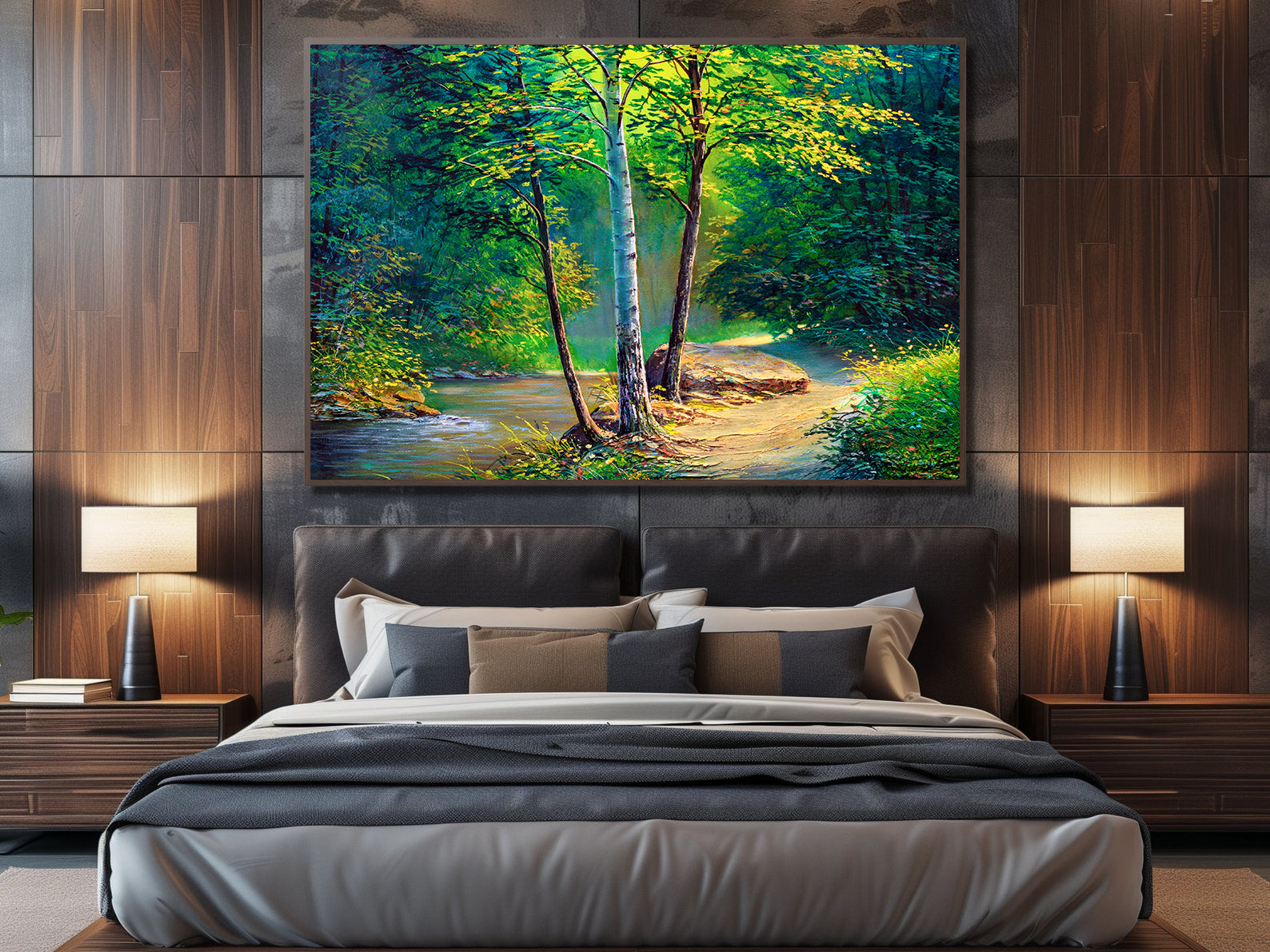 Leinwandgemälde - Waldlandschaft