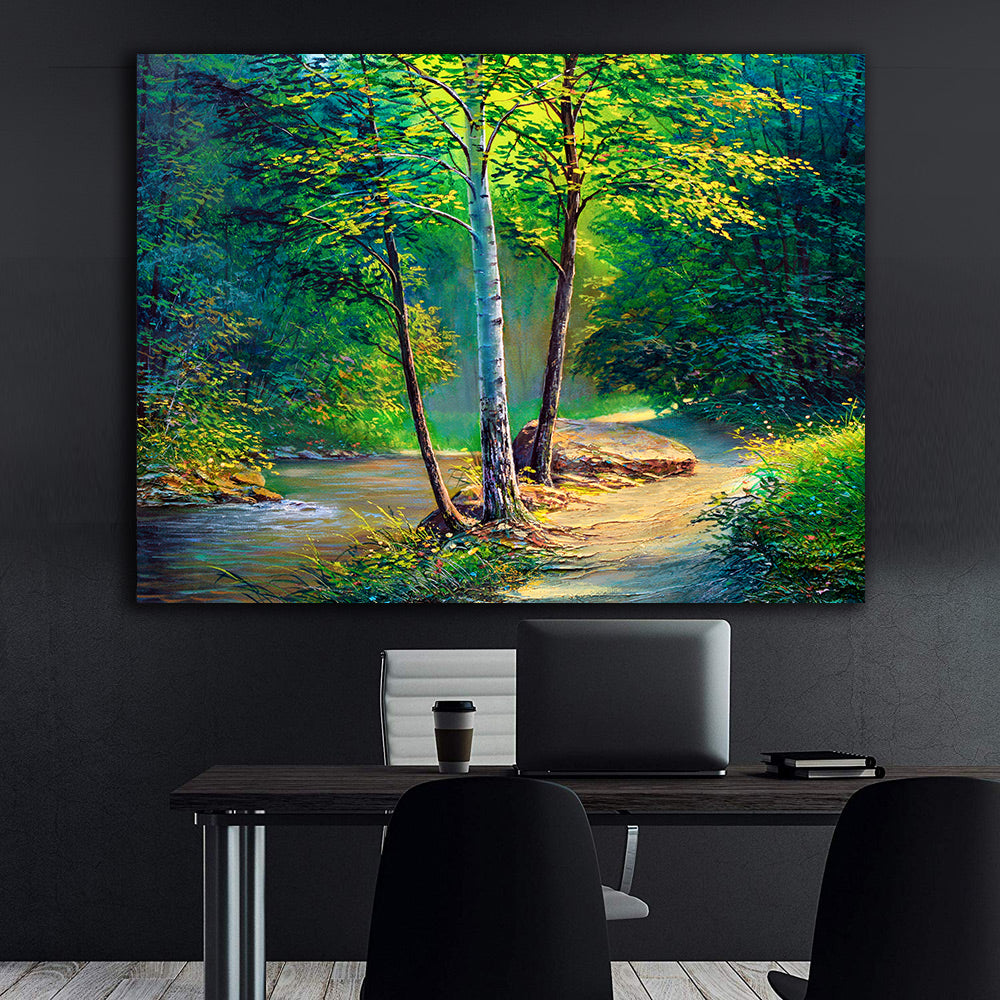 Leinwandgemälde - Waldlandschaft