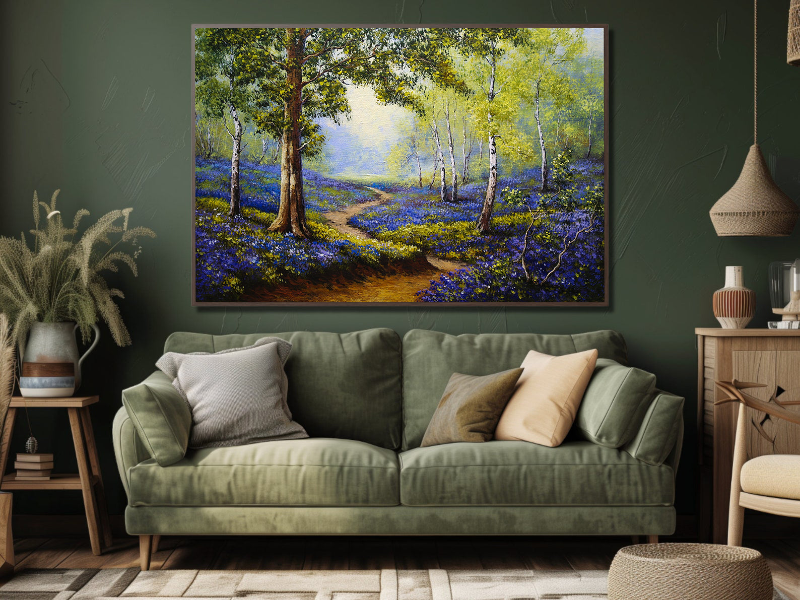 Peinture sur toile - Paysage forestier