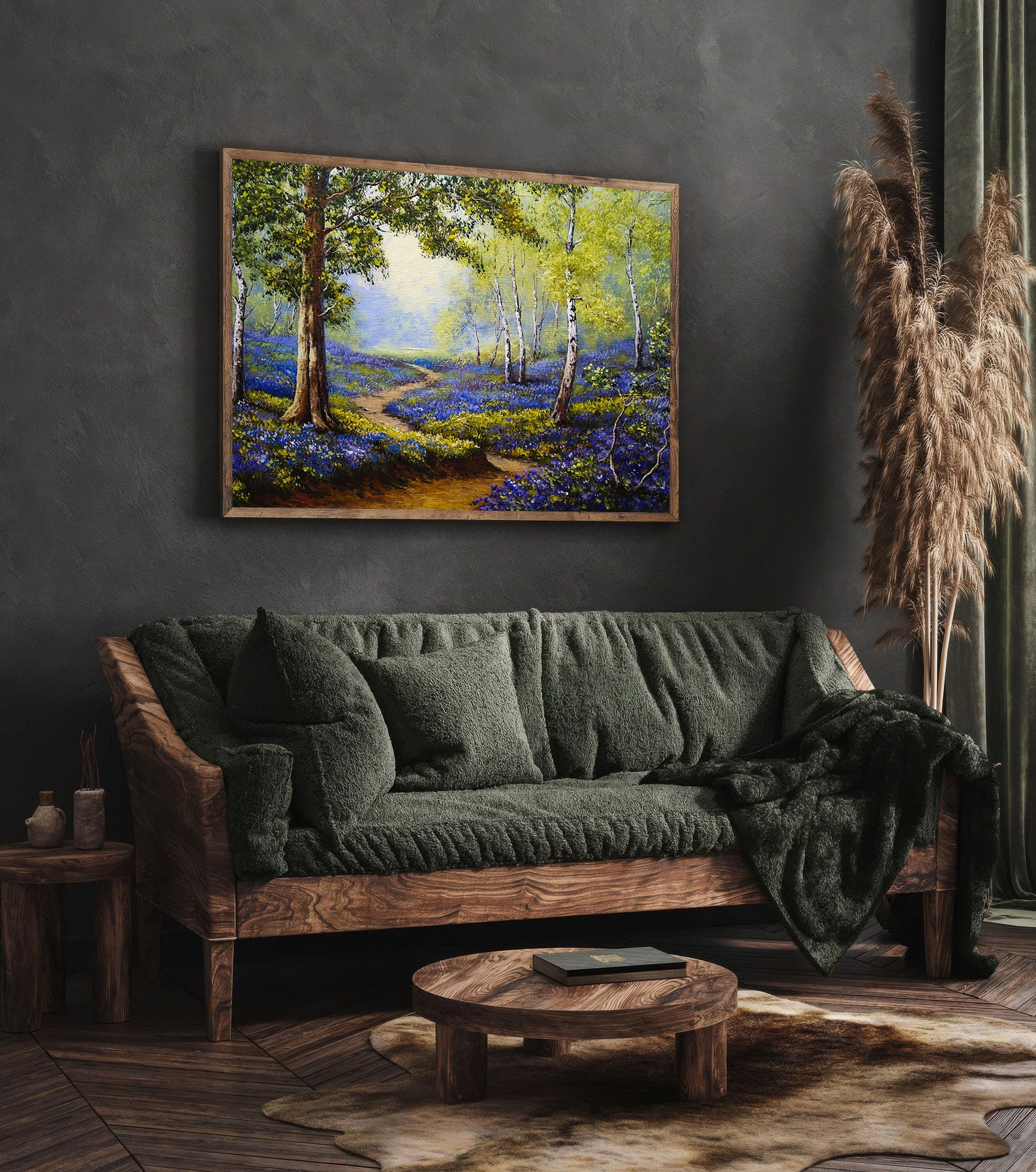 Peinture sur toile - Paysage forestier