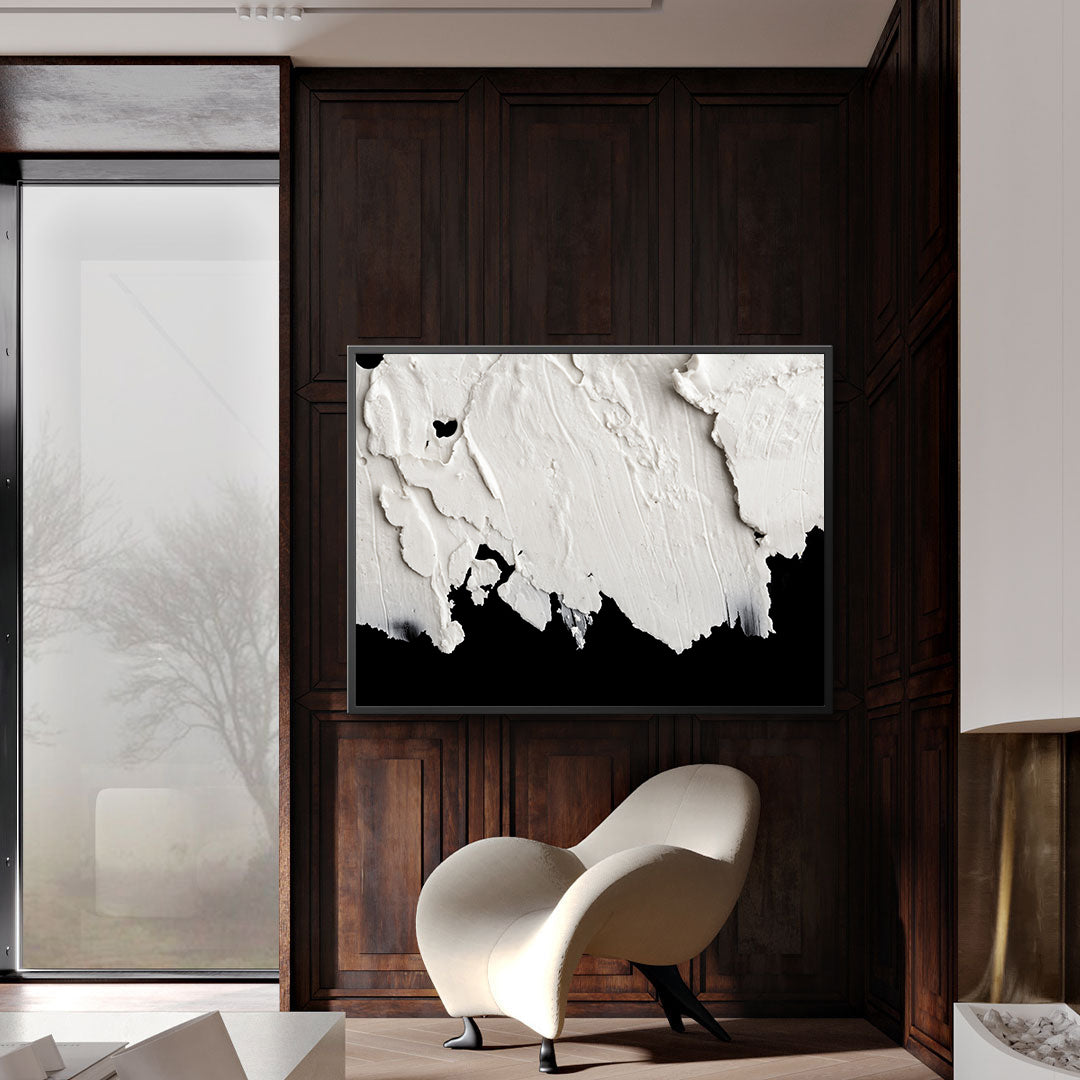 Tablou Canvas - Abstract Alb Negru