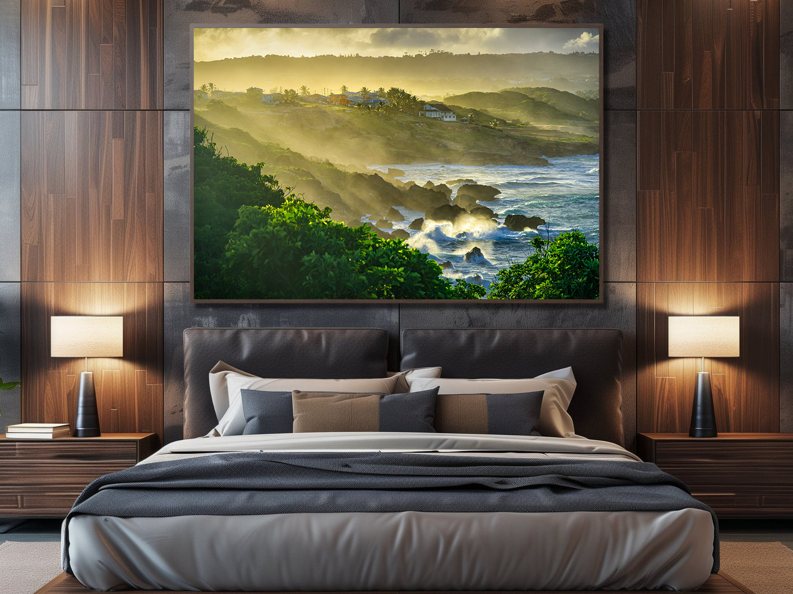 Peinture sur toile - Paysage marin