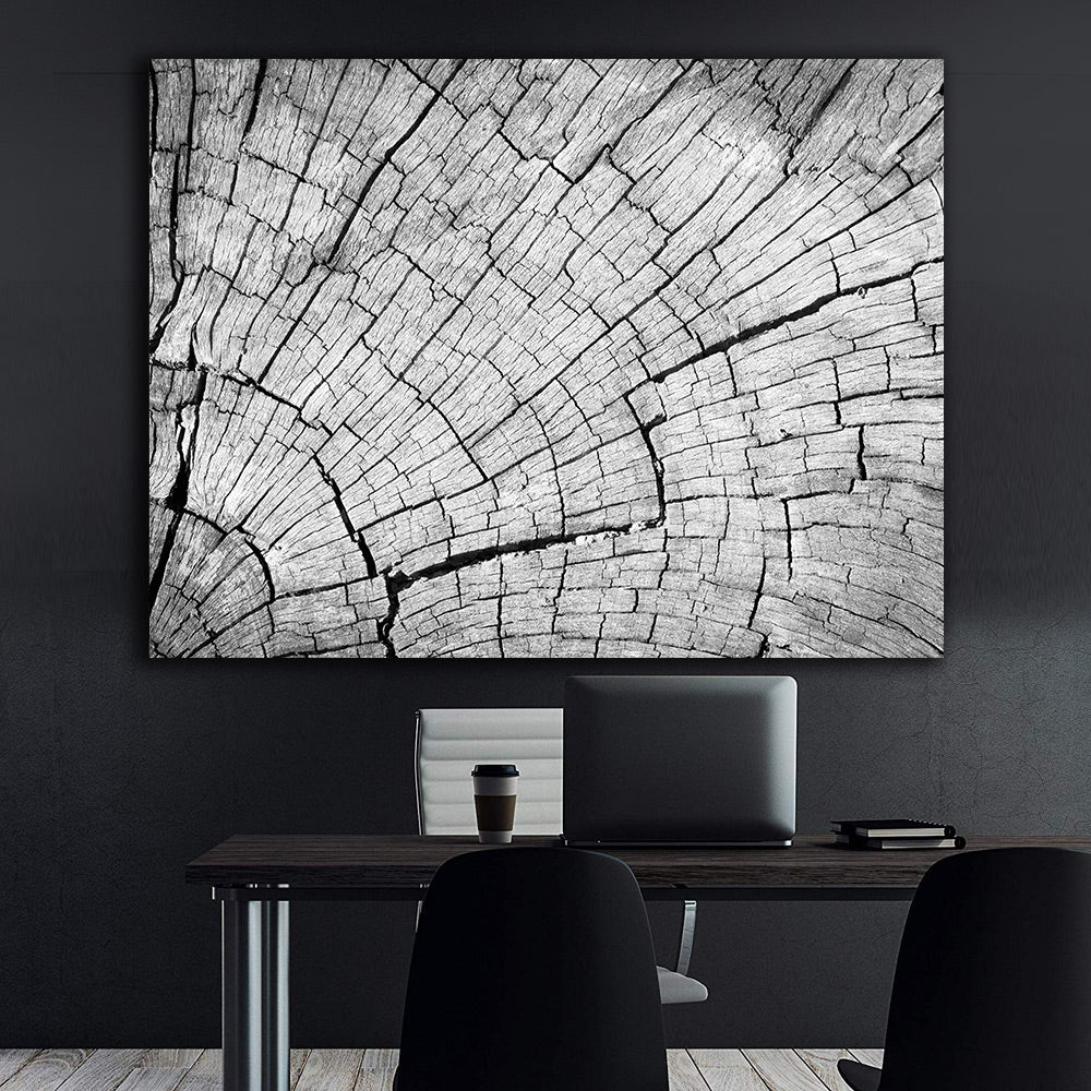 Leinwandgemälde - Schwarz-Weiß-Baum