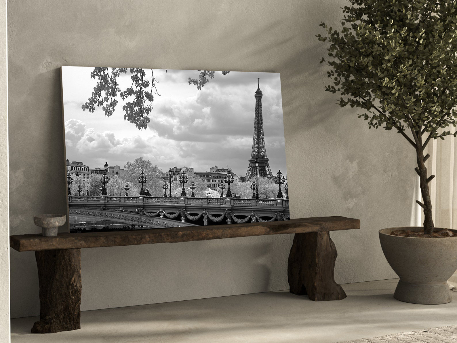 Tableau sur toile - Paris en noir et blanc