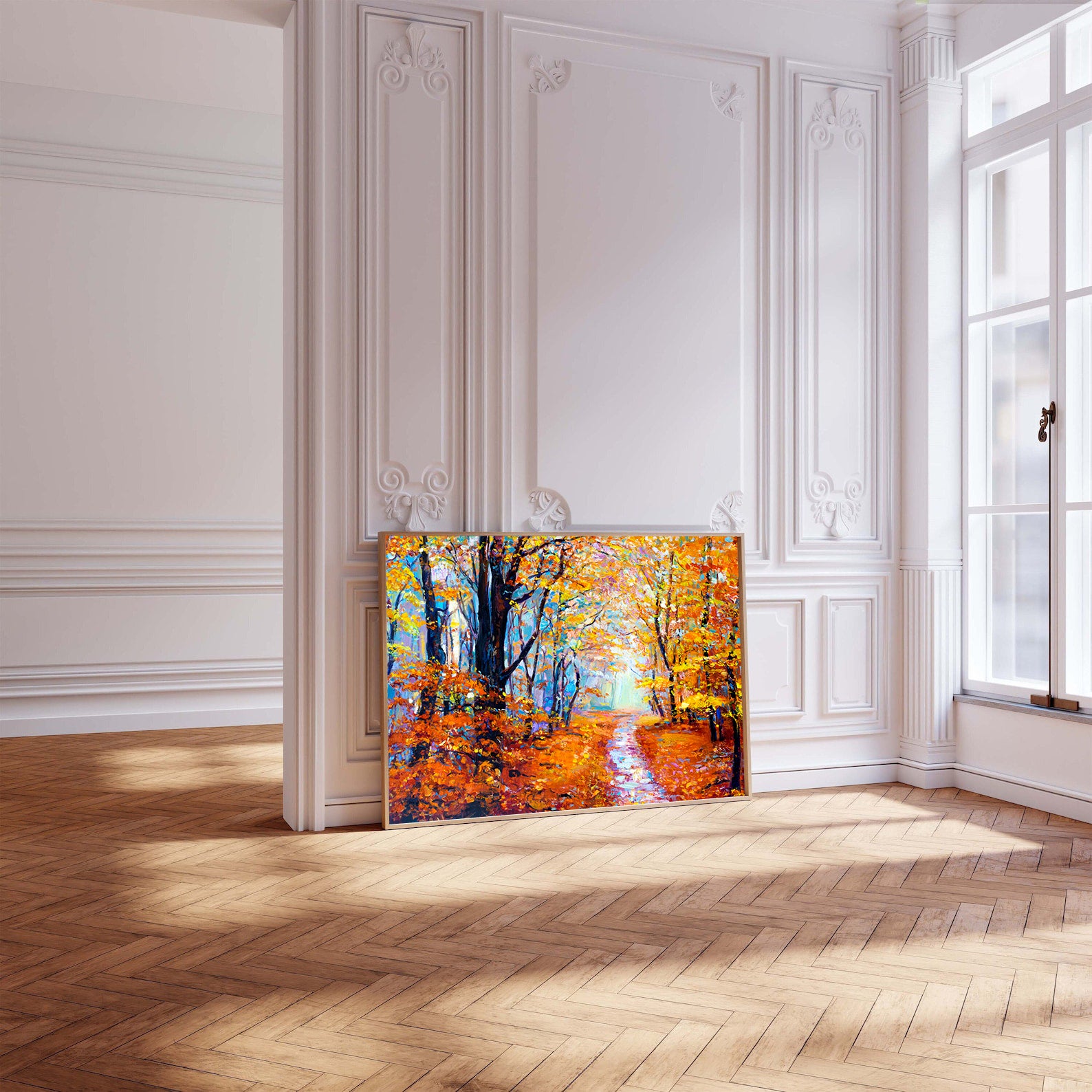 Peinture sur toile - Automne dans la forêt