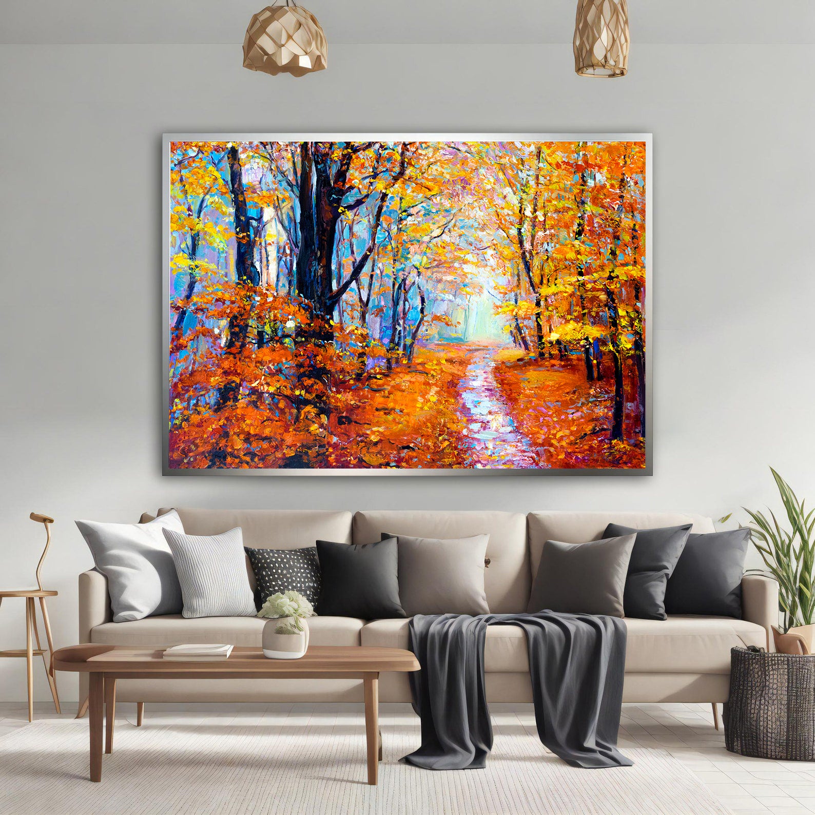 Peinture sur toile - Automne dans la forêt