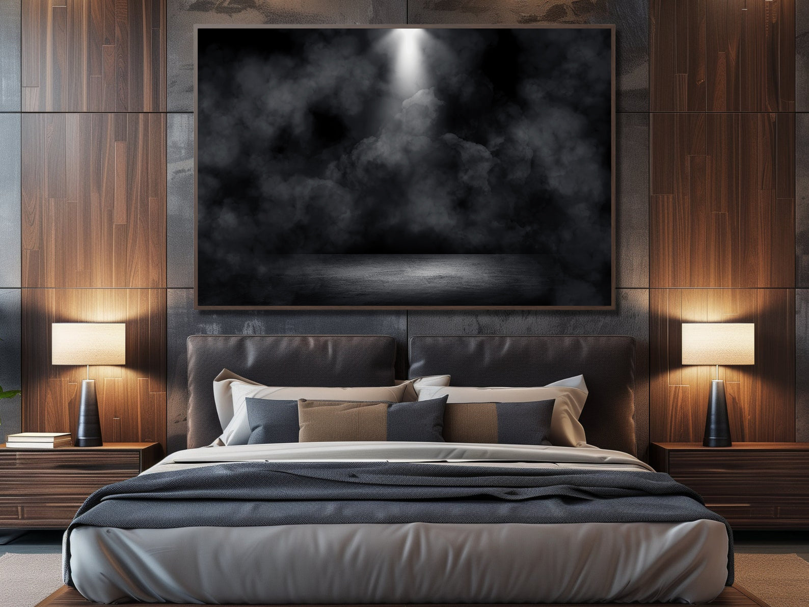 Tablou Canvas - Fum în Întuneric