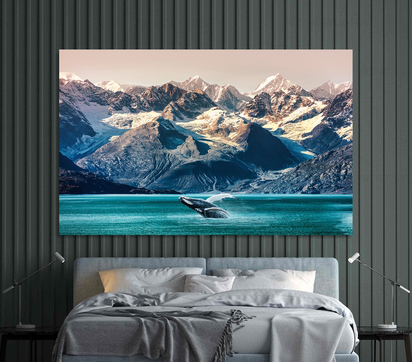 Peinture sur toile - Paysage de montagne