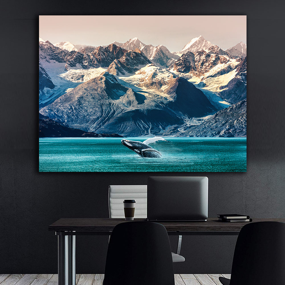 Leinwandbild - Berglandschaft