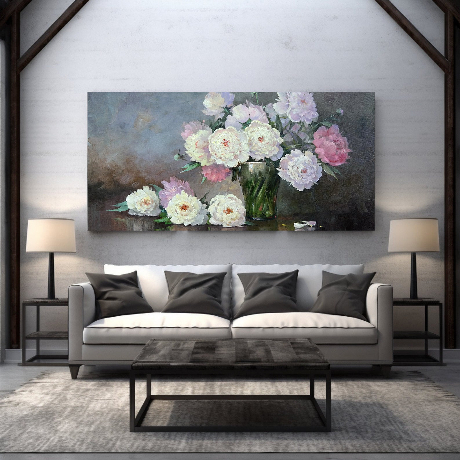 Leinwandgemälde - Blumen in einer Vase