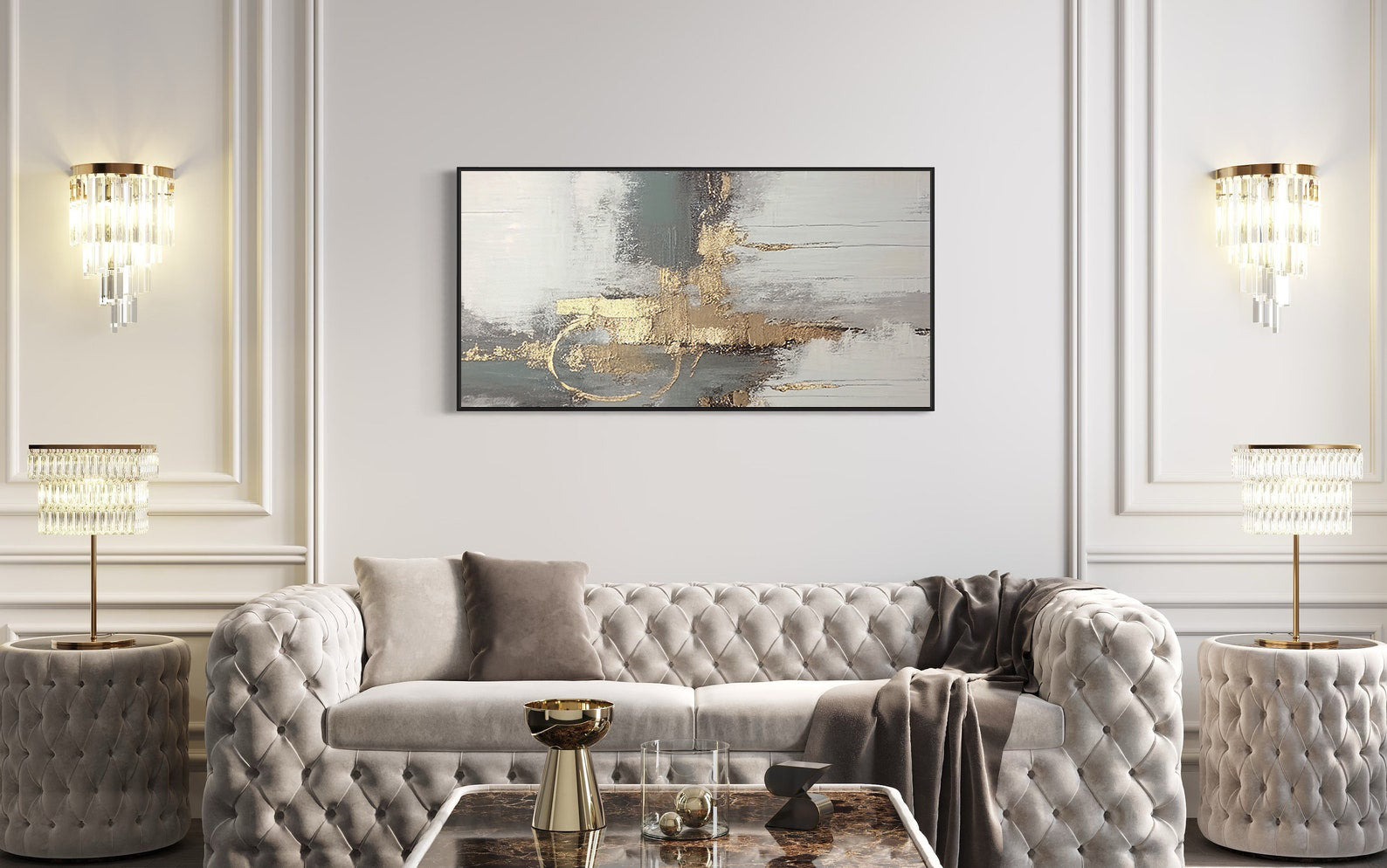 Leinwandgemälde - Abstrakte Farben