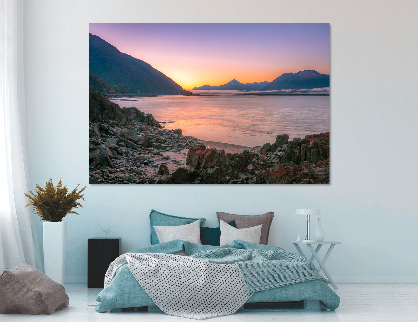 Peinture sur toile - Paysage marin