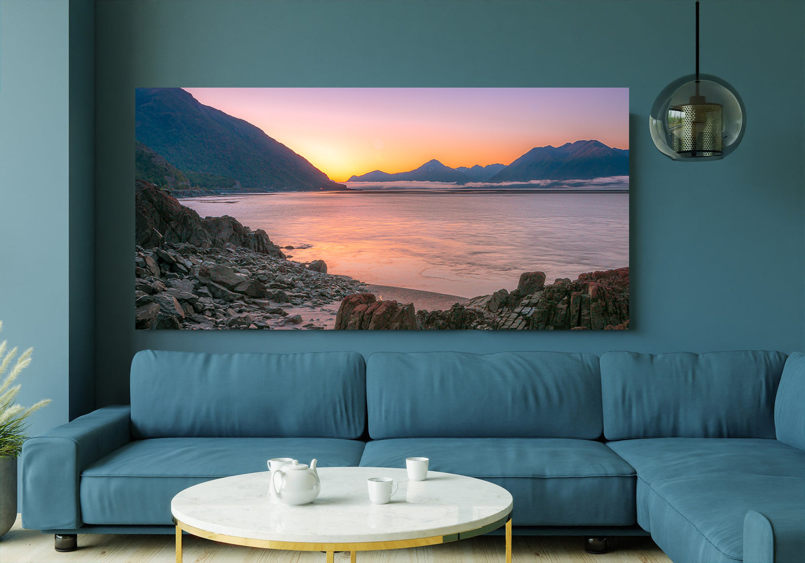 Peinture sur toile - Paysage marin