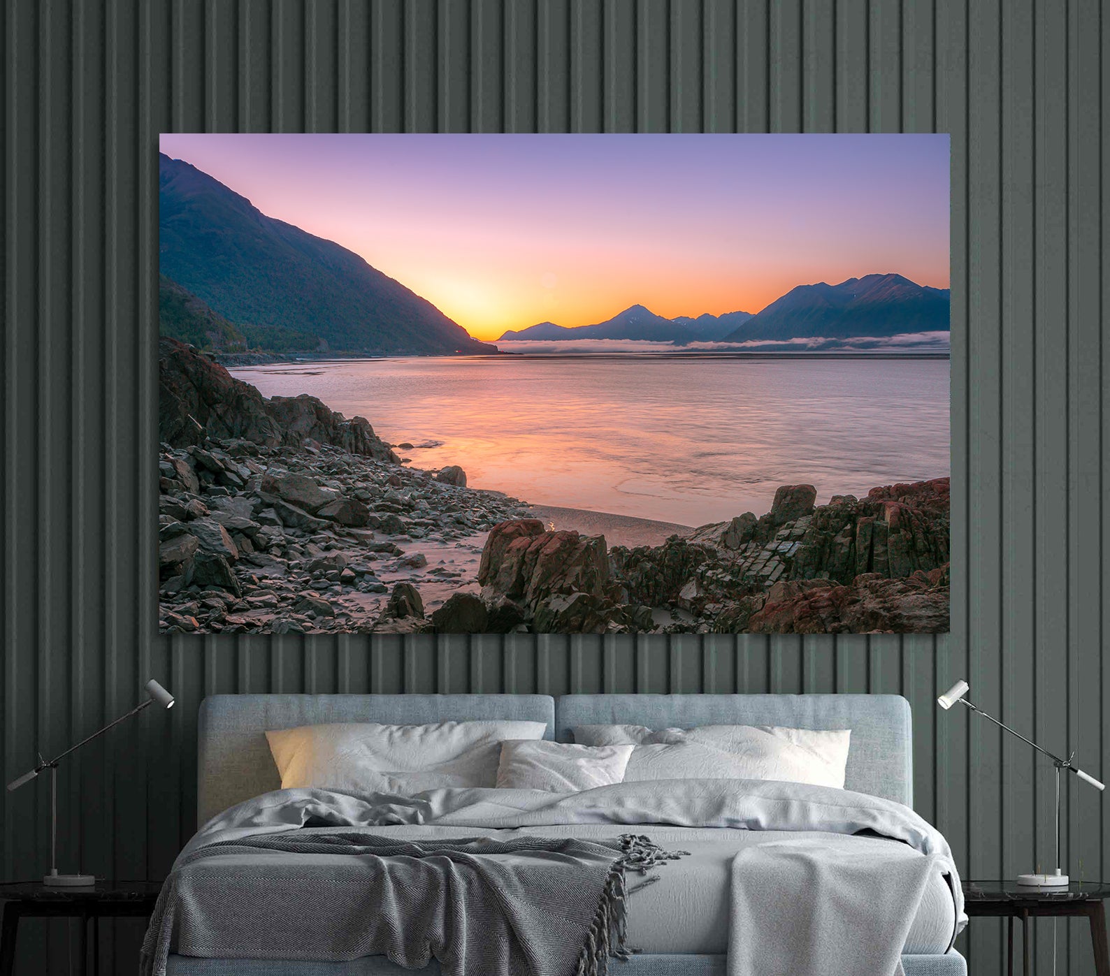 Peinture sur toile - Paysage marin