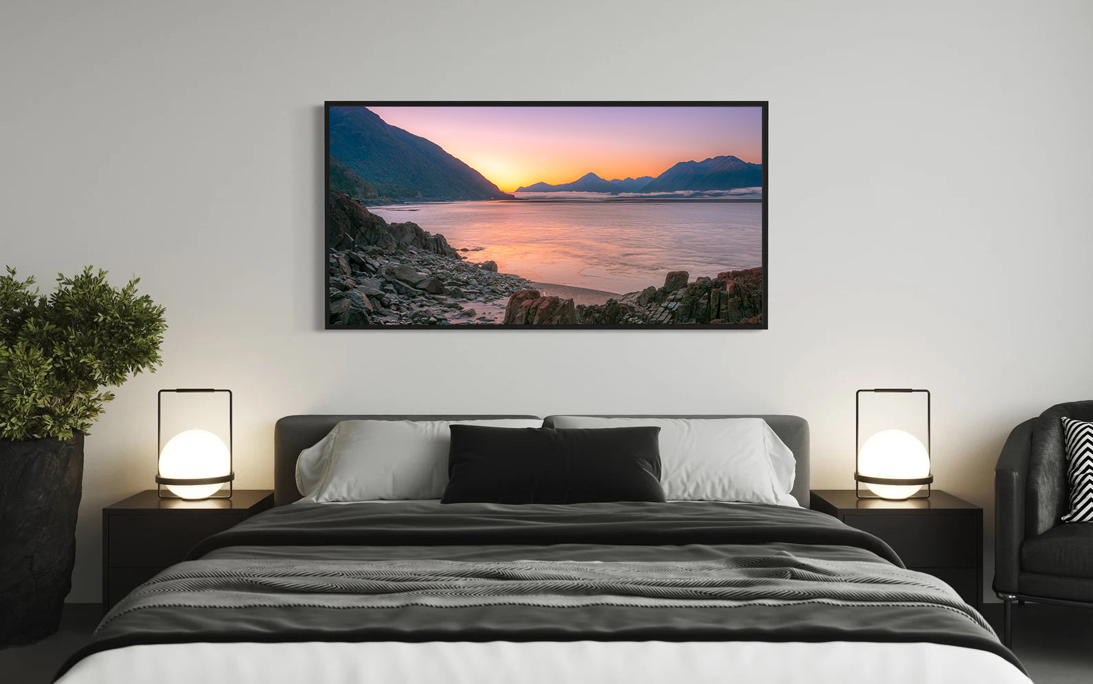 Peinture sur toile - Paysage marin