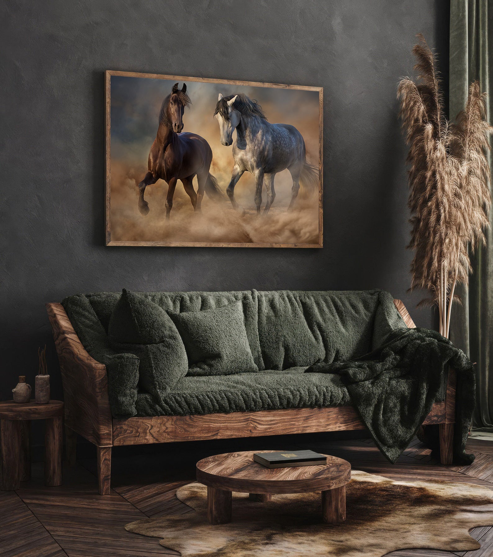 Leinwandbild - Pferde in Freiheit