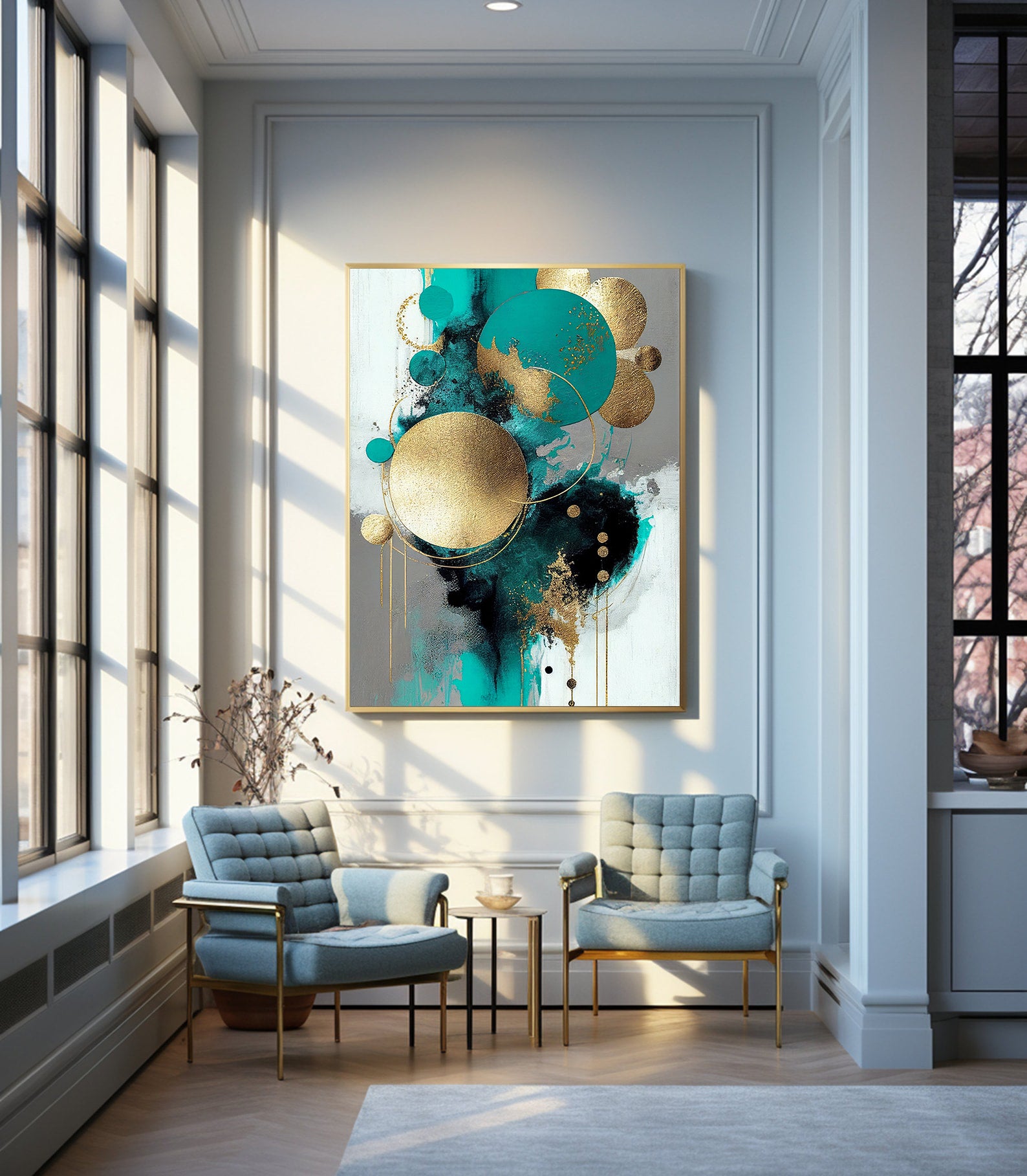 Leinwandgemälde - Moderne Kreise Kunst