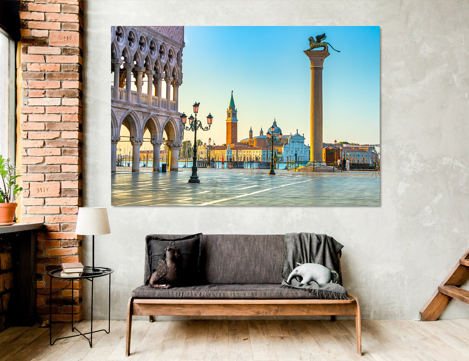 Leinwandgemälde - Markusplatz Venedig