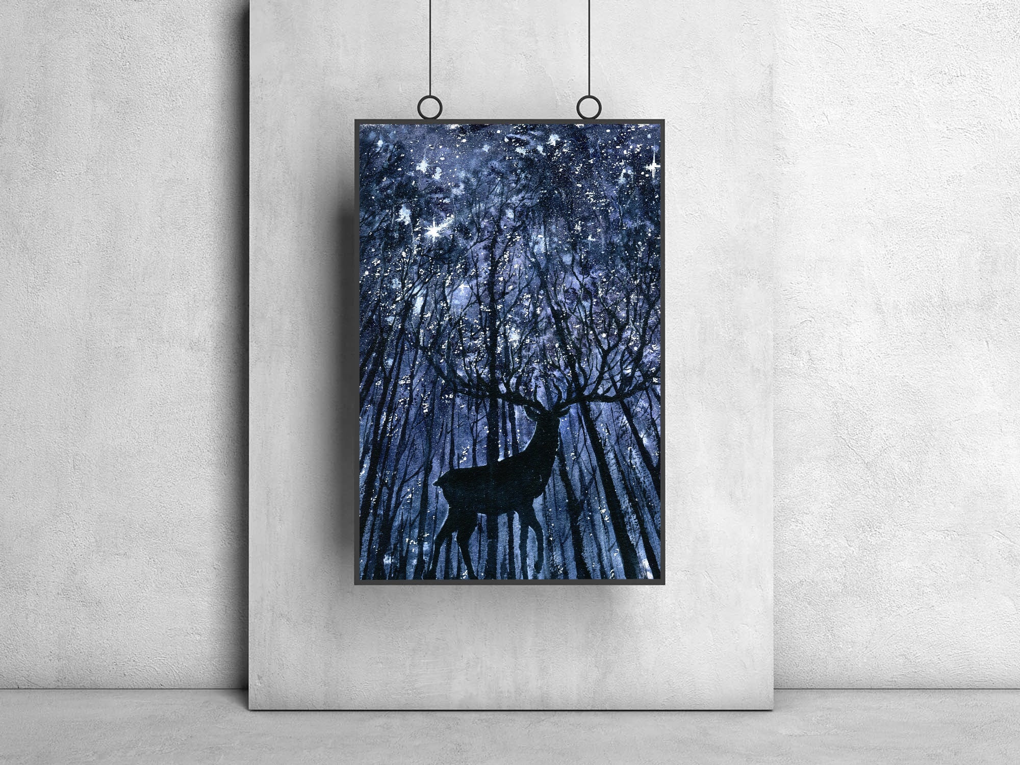 Tablou Canvas - Cerb în Pădure