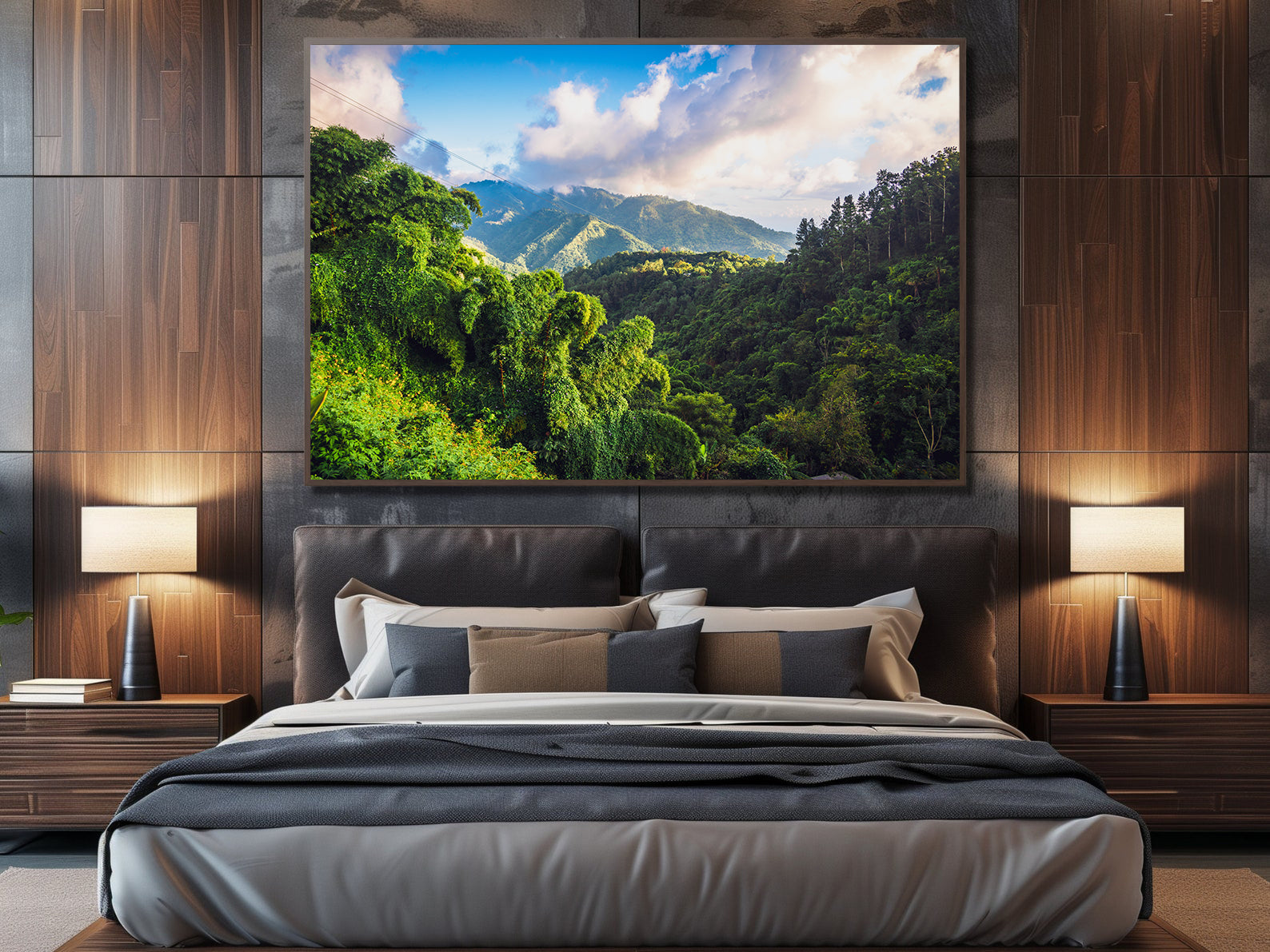 Peinture sur toile - Paysage de la Jamaïque