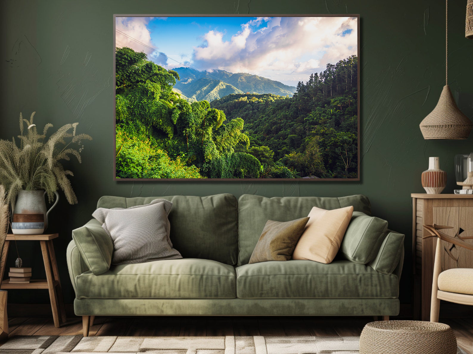 Peinture sur toile - Paysage de la Jamaïque
