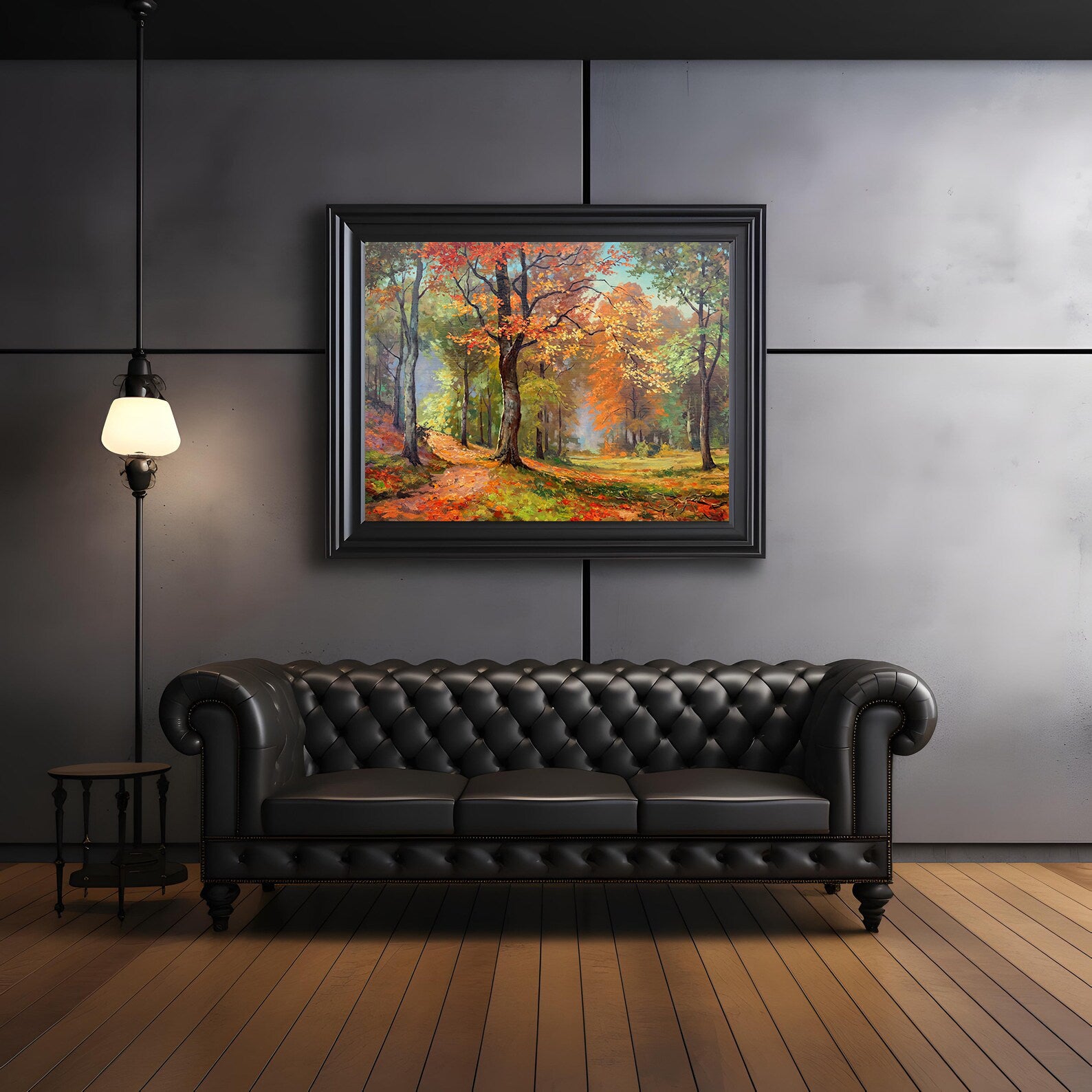 Peinture sur toile - Paysage d'automne dans la forêt