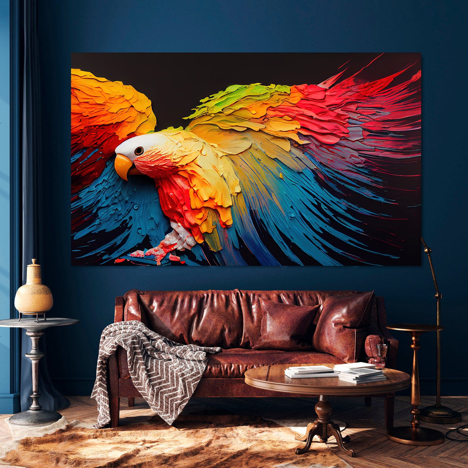 Tablou Canvas - Papagal Multicolor