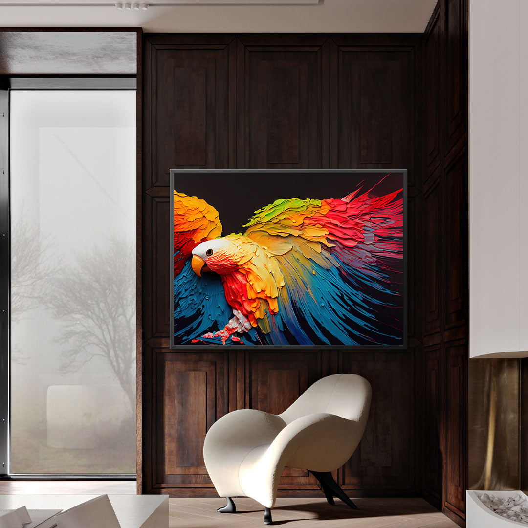 Tablou Canvas - Papagal Multicolor