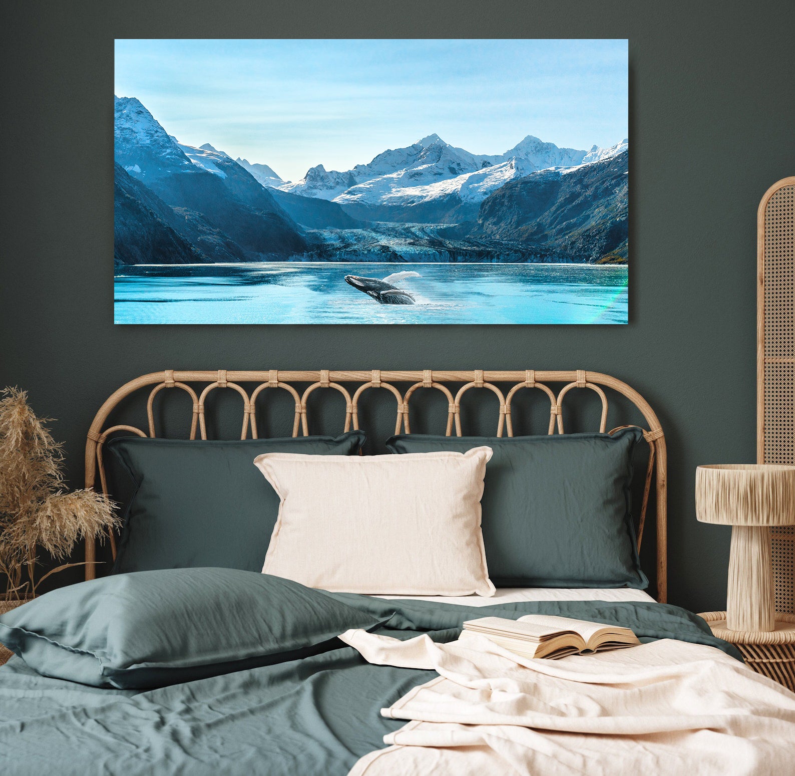 Leinwandgemälde - Wal im Ozean