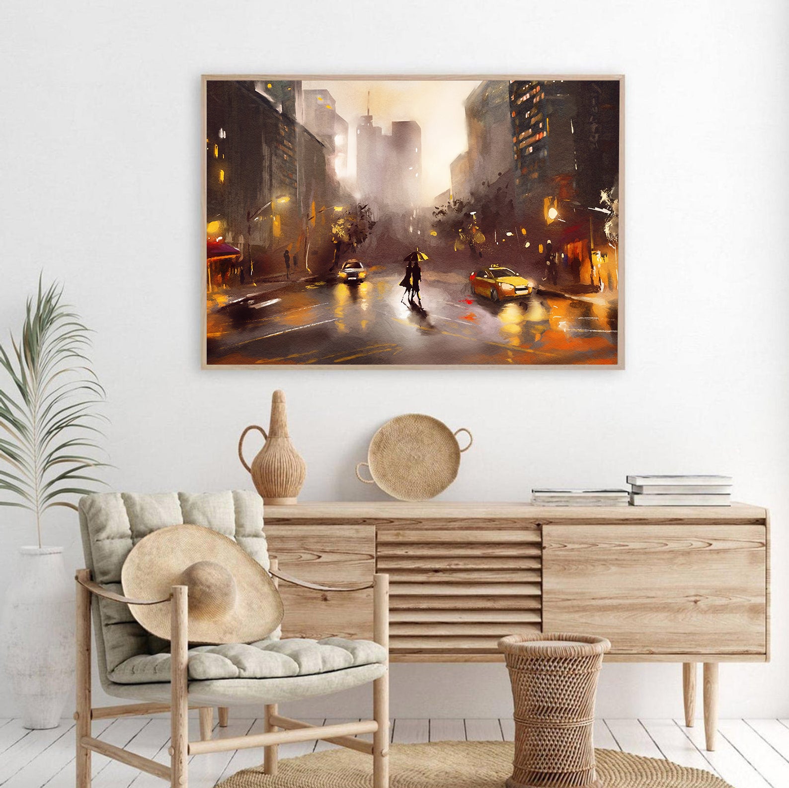 Tablou Canvas - Îndrăgostiți în Oraș