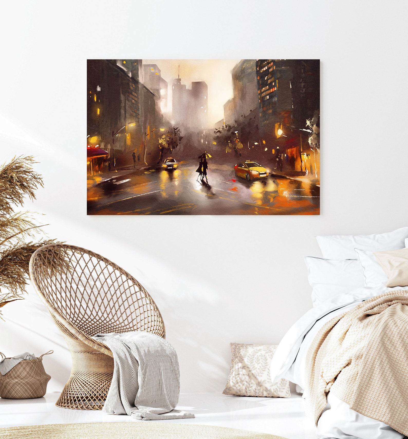 Tablou Canvas - Îndrăgostiți în Oraș