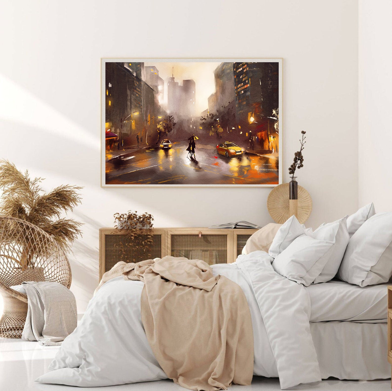 Tablou Canvas - Îndrăgostiți în Oraș