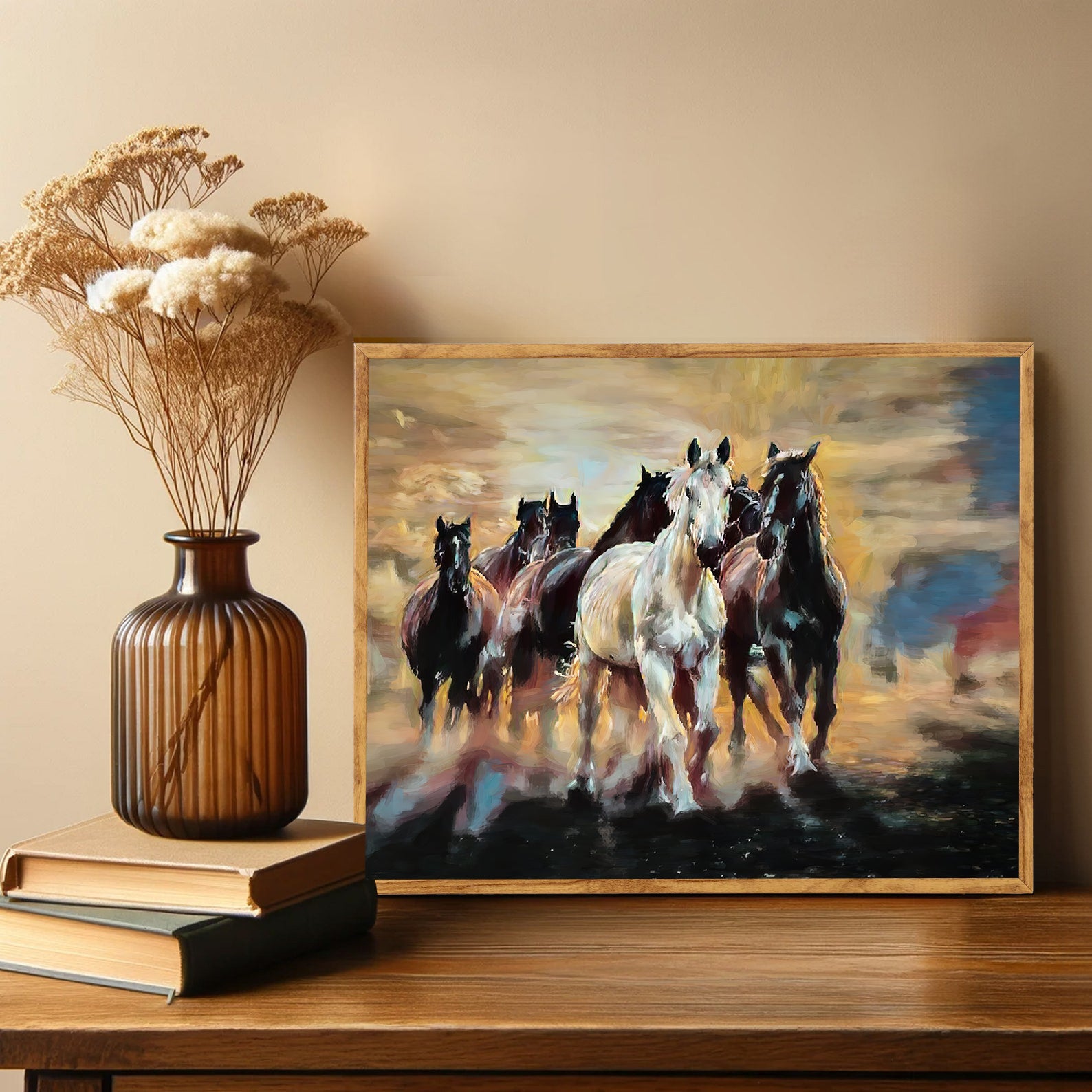 Leinwandbild - Pferde in die Freiheit