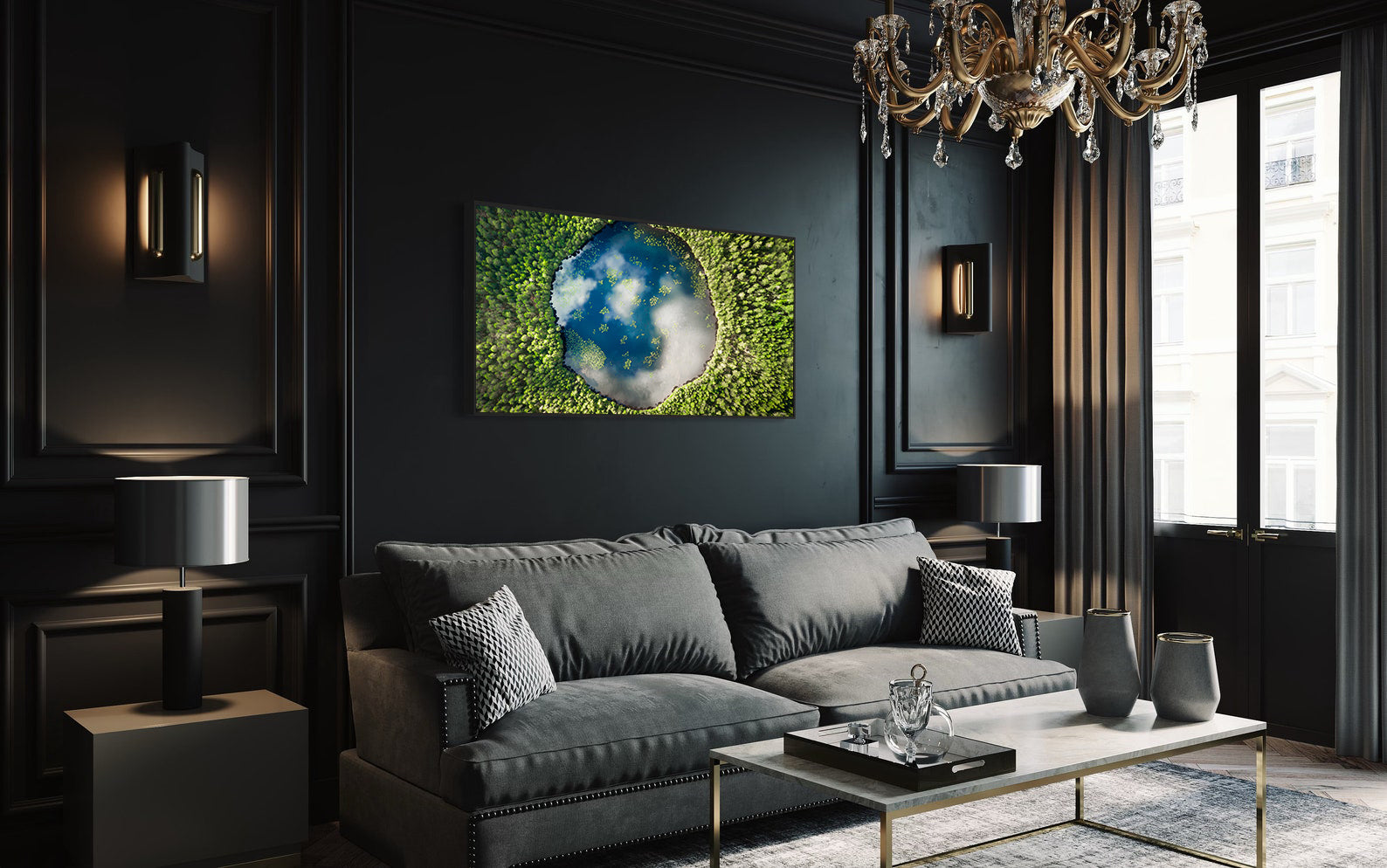 Peinture sur toile - Terre