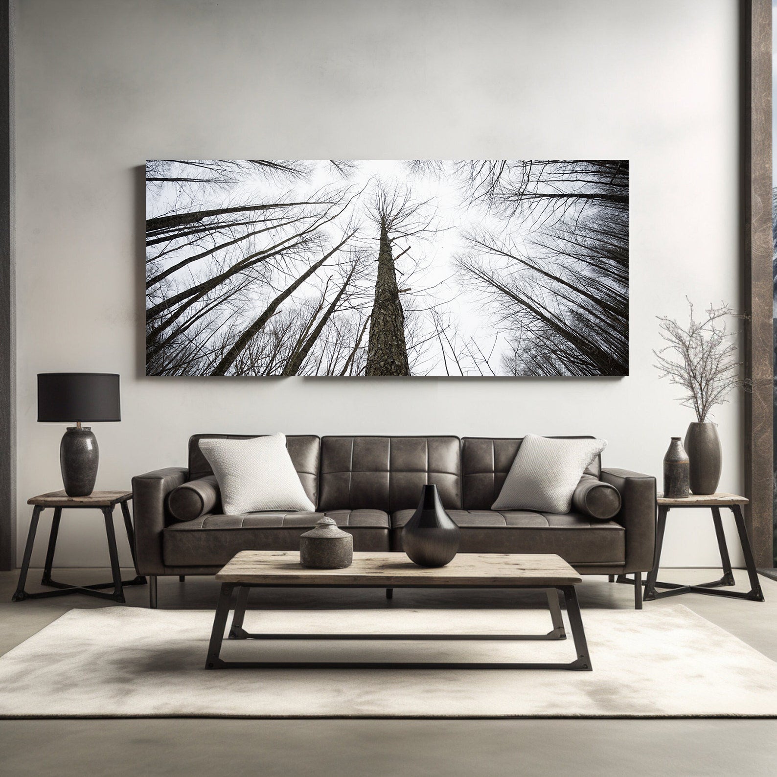 Peinture sur toile - Branches d'arbres